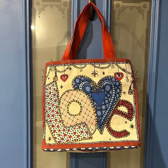 Colorful Heart Tote Bag Brighton NWT - Picture 3 of 7